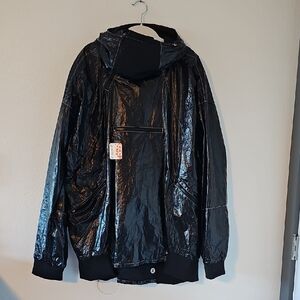 ●●FREE PEOPLE GLOSSY WIND JAMMER ANORACK NWT SIZE XL●●